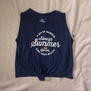 Corona Cropped Tank - NWOT